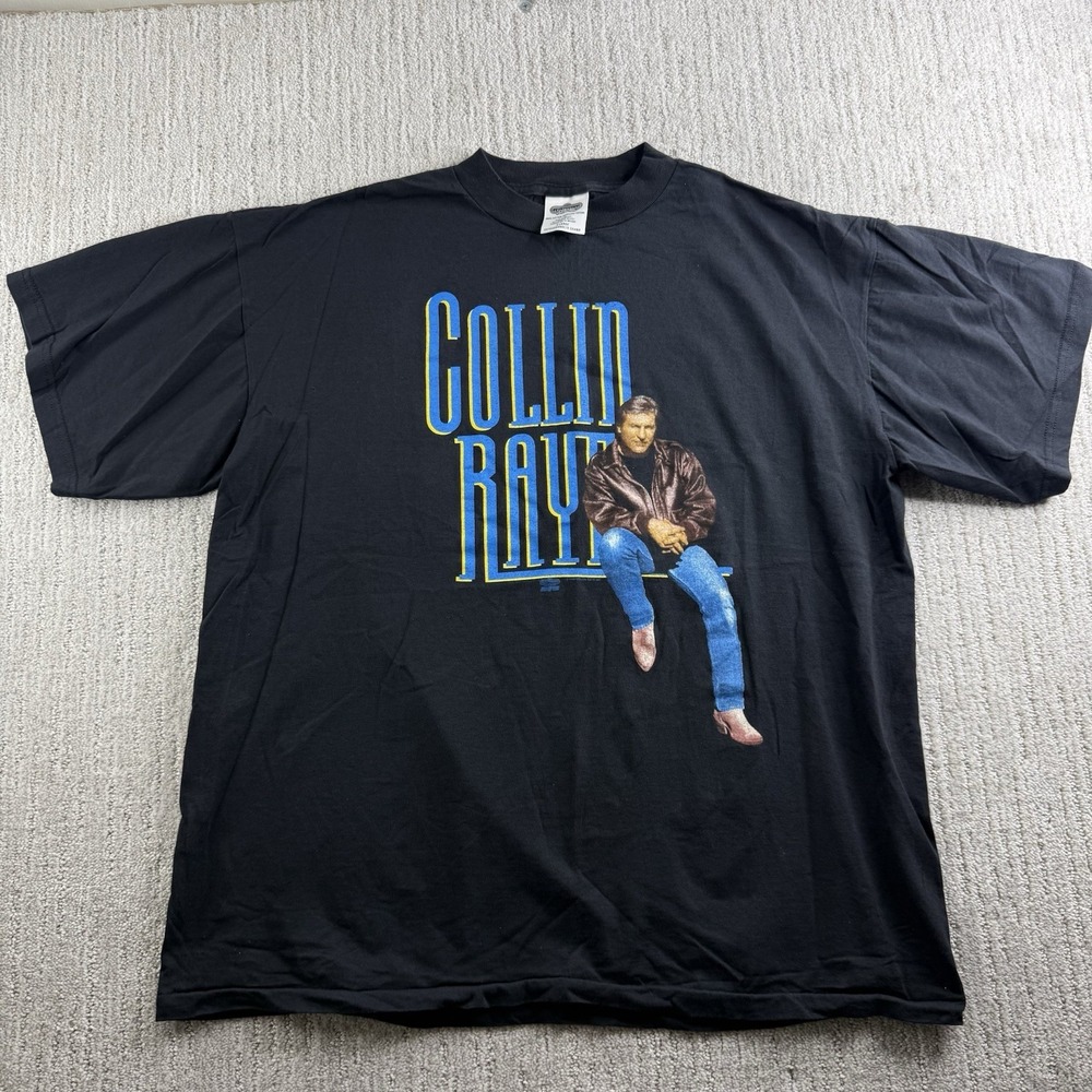 Vintage Collin Raye Tour T Shirt Men's XL Country Music Band Tee Black